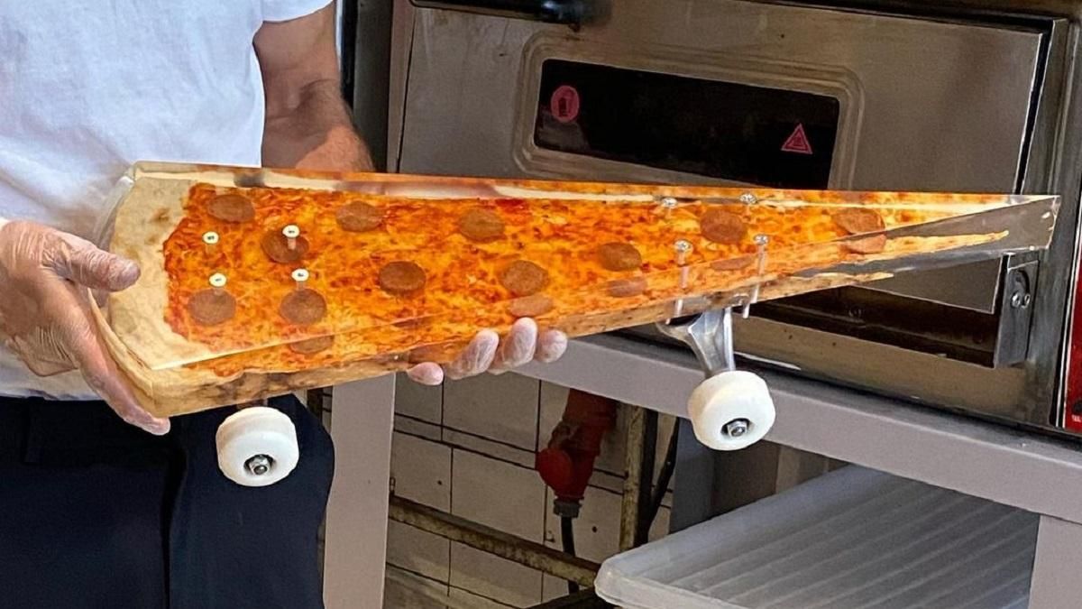 В Нидерландах повар создает скейтборды из пиццы: фото и видео изделия - Тренды