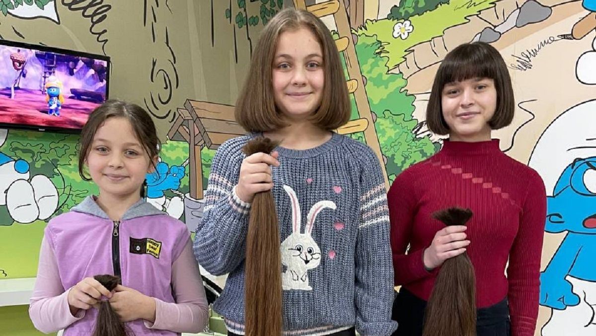 Троє сестер-школярок з Луцька віддали своє волосся на перуки онкохворим дітям - Новини Луцька - Тренди