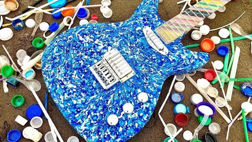 З переробленого пластику: художник створив унікальну "екофрендлі" гітару